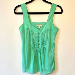 Green tank top with buttons